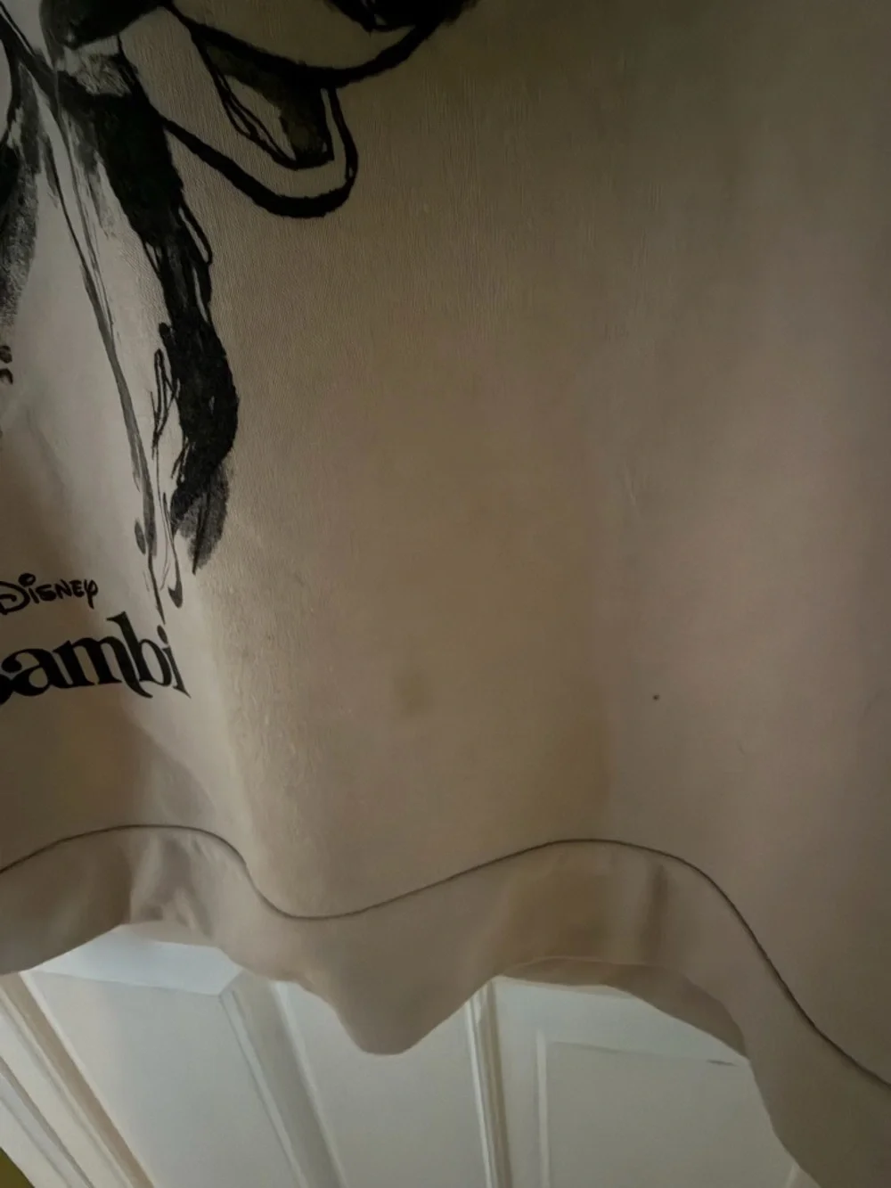 Disney Beige Crewneck Sweatshirt with Bambi Graphic - Picture 2 of 4